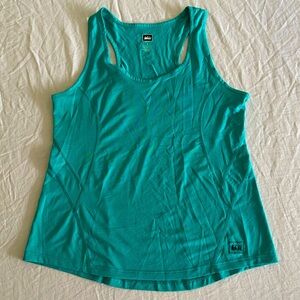 REI Size Small Teal Athletic Mesh Tank Top